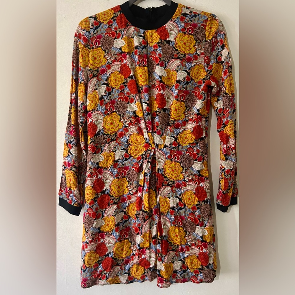 TRF Collection Floral Long Sleeve Mod Dress